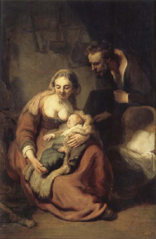 REMBRANDT Harmenszoon van Rijn The Holy Family France oil painting art